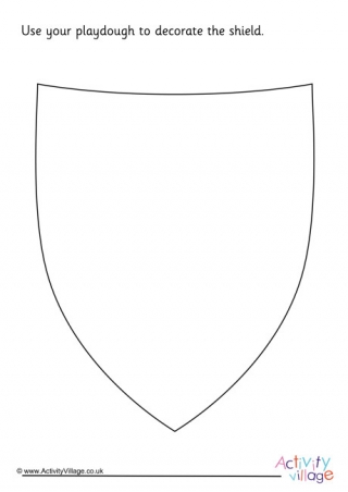 Knight Printables picture about Printable Shield identified as Knight Printables